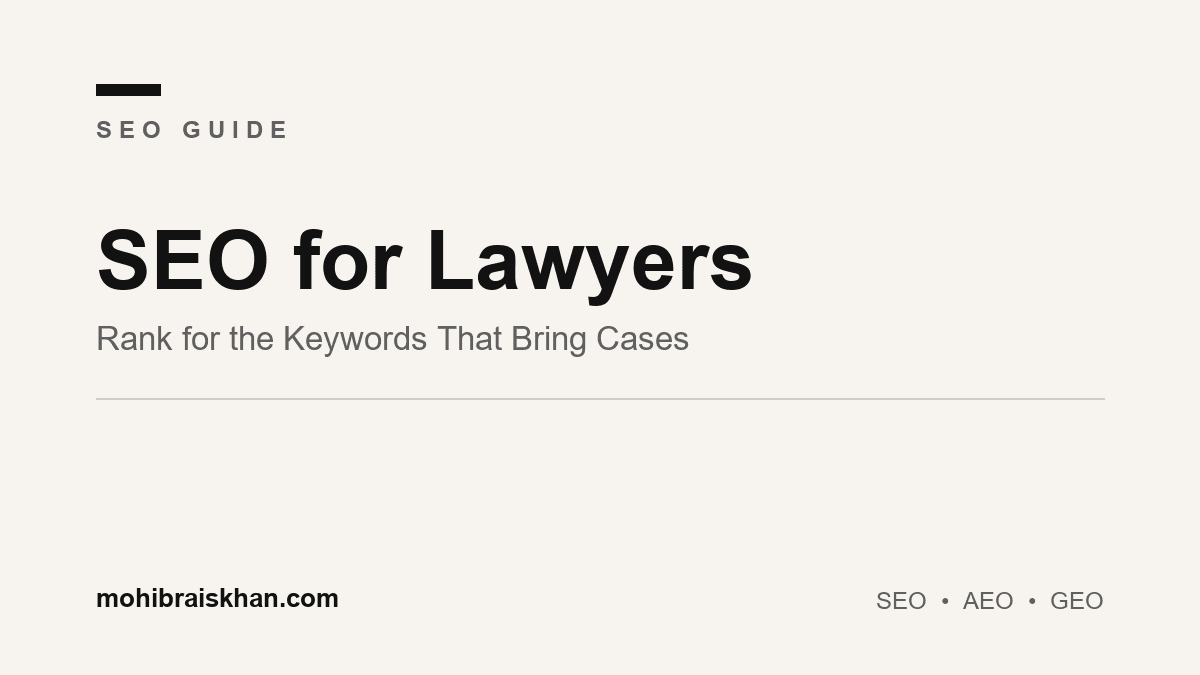 SEO for lawyers: how attorneys rank for high-value legal keywords and get more cases
