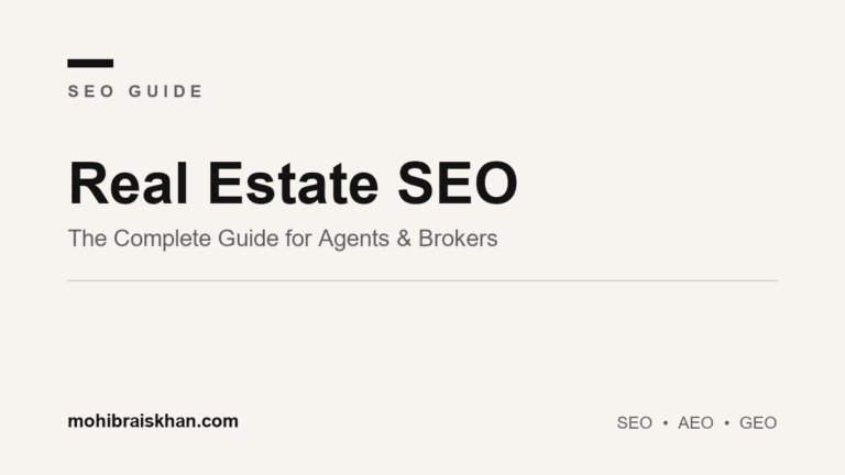 Real estate SEO guide: how agents and brokers rank on Google and win local leads
