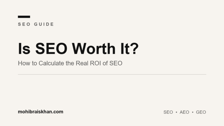 Is SEO worth it: how to calculate the real ROI of SEO for your business
