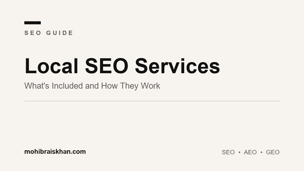 Local SEO services: what's included and how they turn local searches into customers