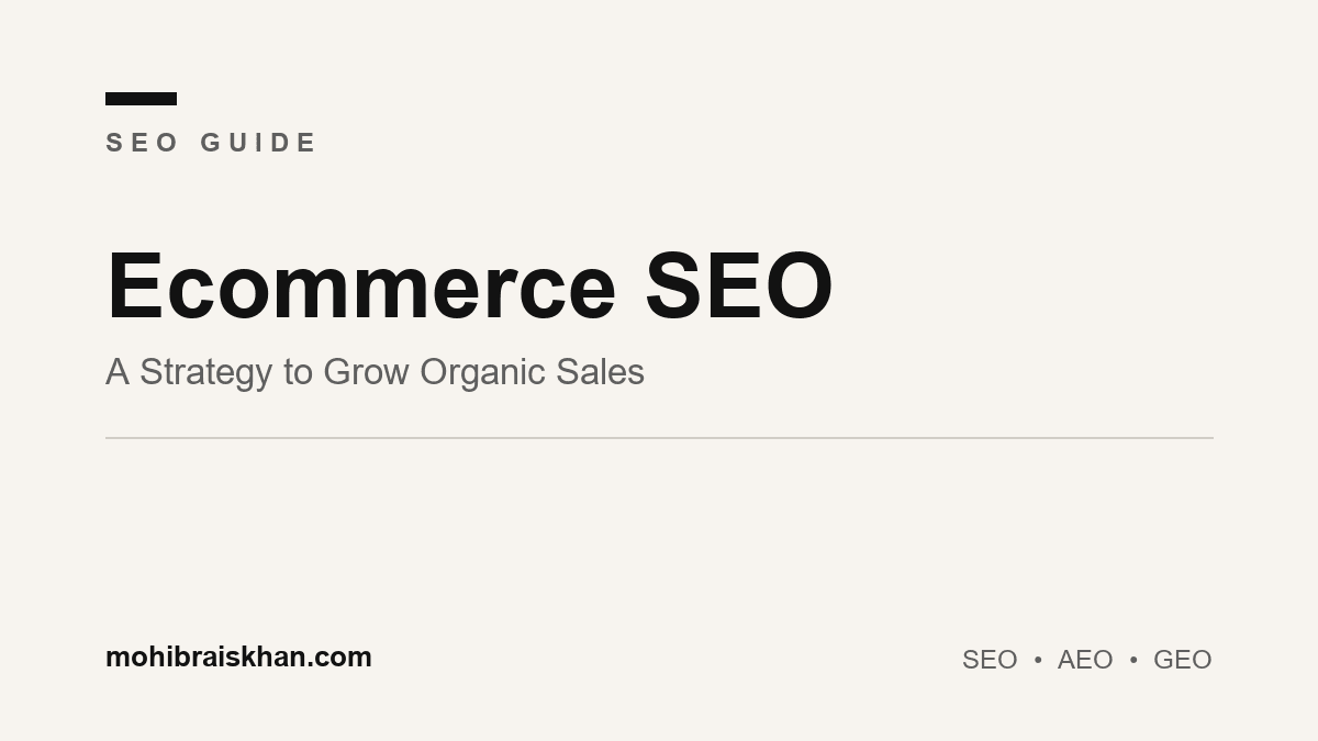 Ecommerce SEO: a strategy to grow organic sales for your online store