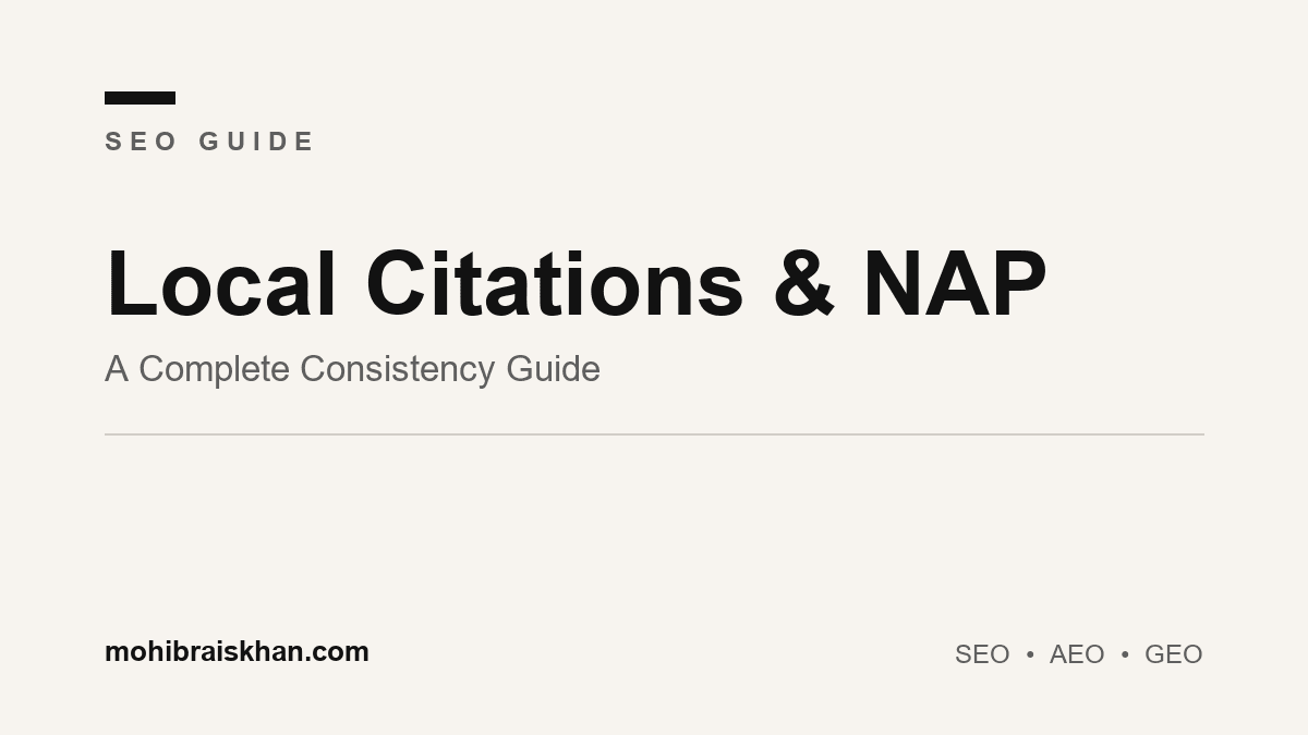 Local citations and NAP consistency: a complete guide for local businesses