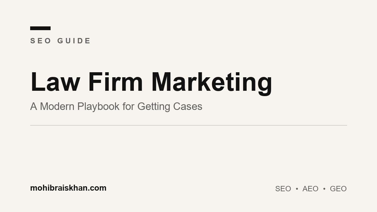 Law firm marketing: a modern playbook for getting more cases