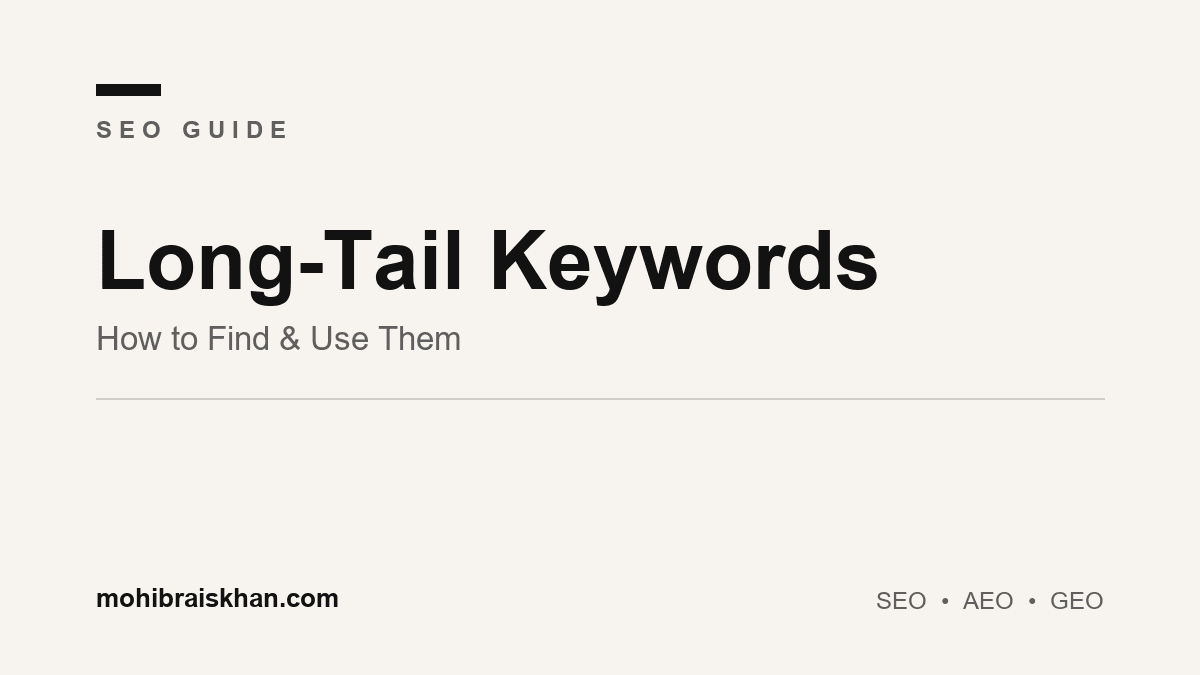 Long-tail keywords: how to find and use them to rank and convert