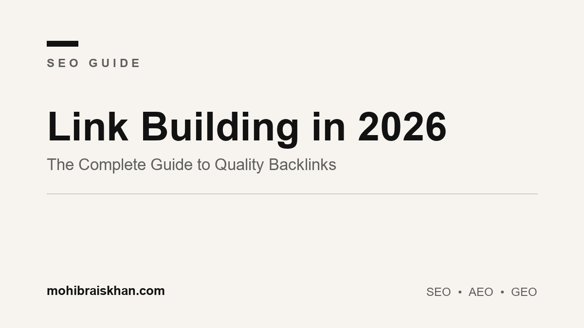 Link building in 2026: the complete guide to quality backlinks